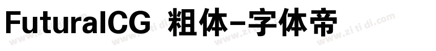 FuturaICG 粗体字体转换